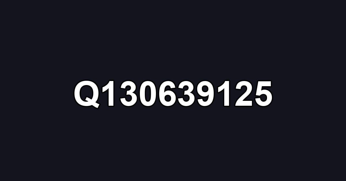 Q130639125