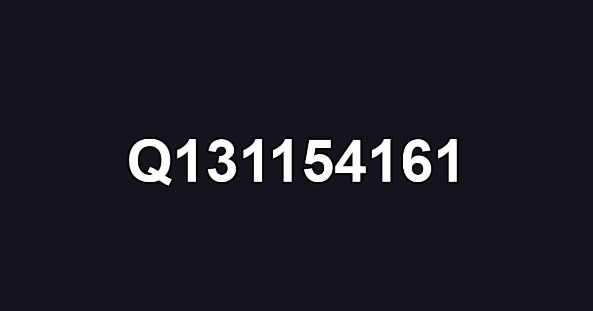 Q131154161