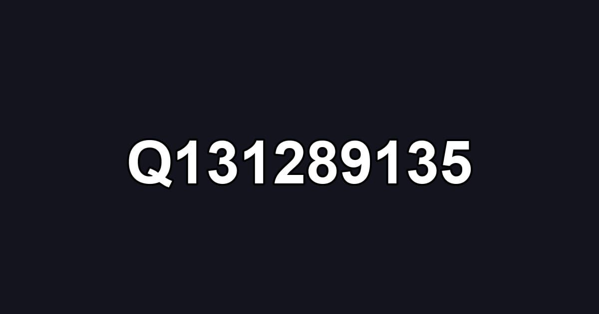 Q131289135
