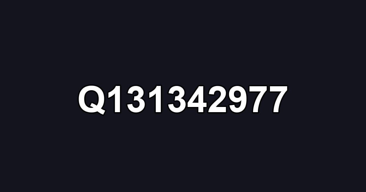 Q131342977