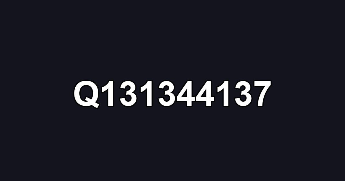 Q131344137
