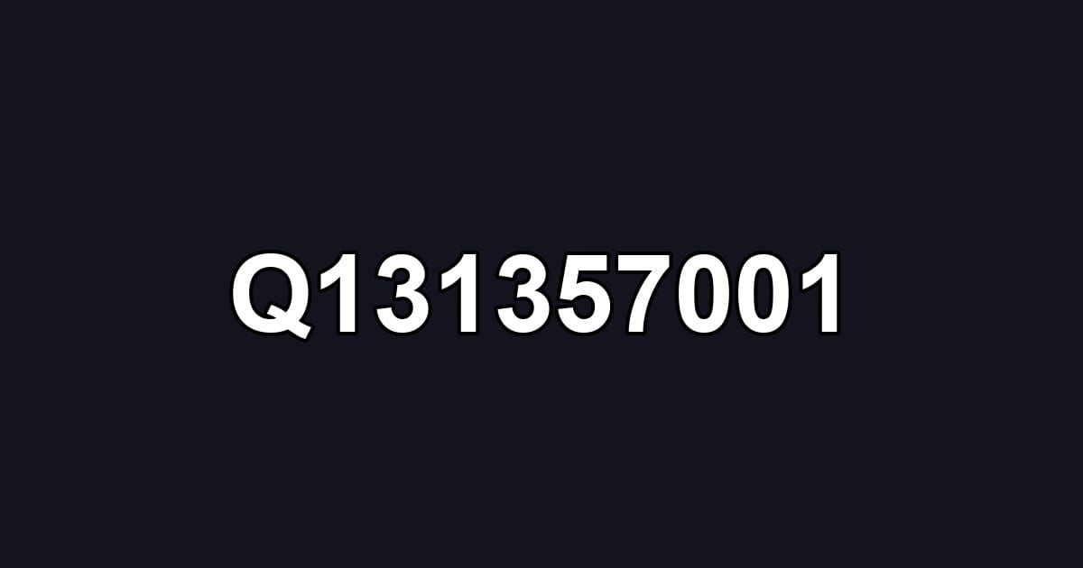 Q131357001