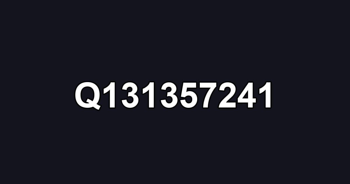 Q131357241