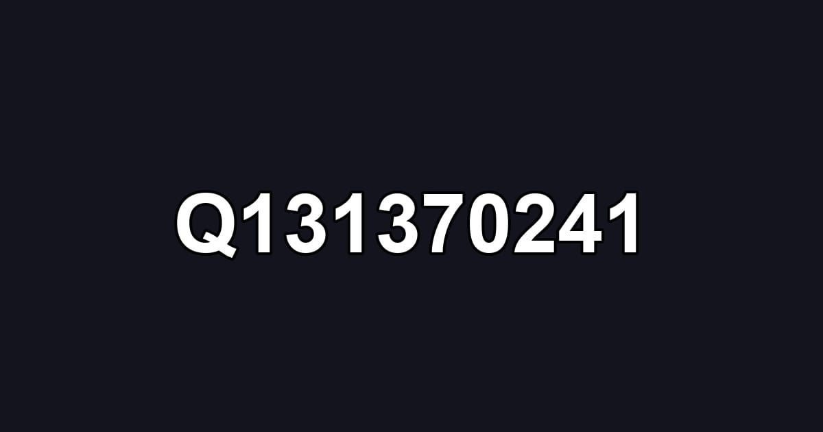 Q131370241