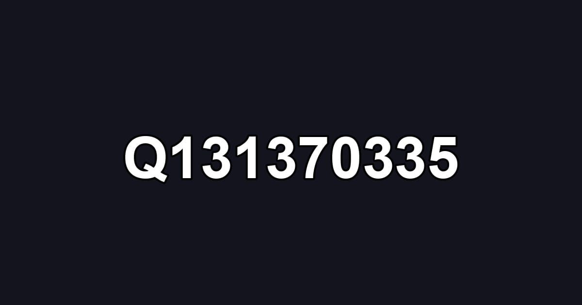 Q131370335