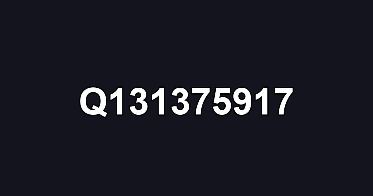 Q131375917