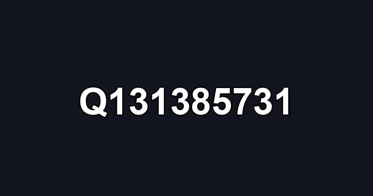 Q131385731
