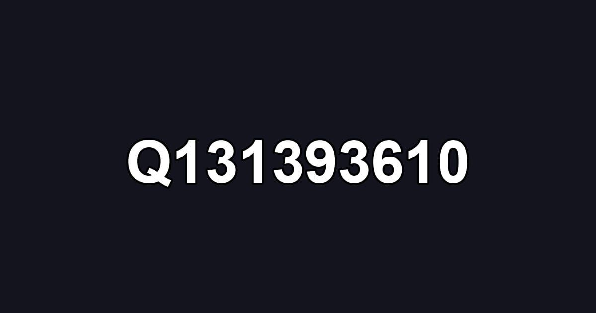 Q131393610