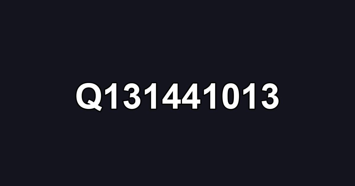 Q131441013