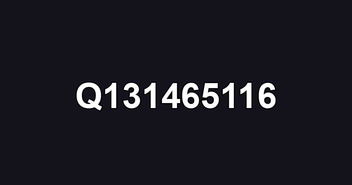 Q131465116
