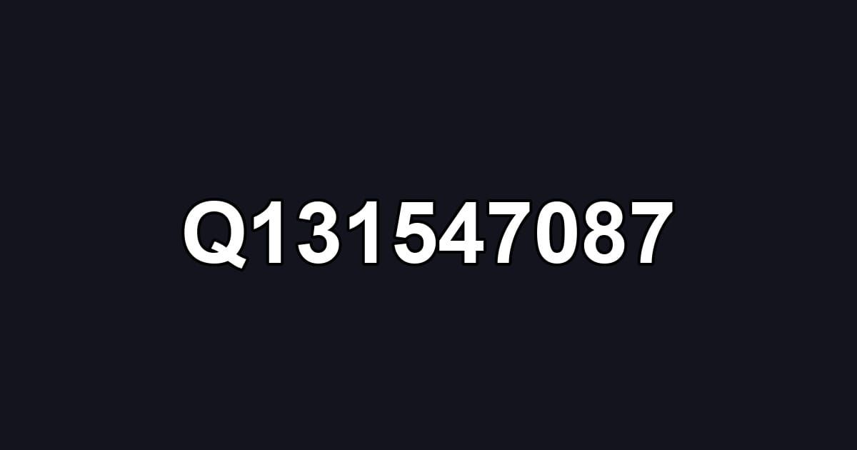 Q131547087