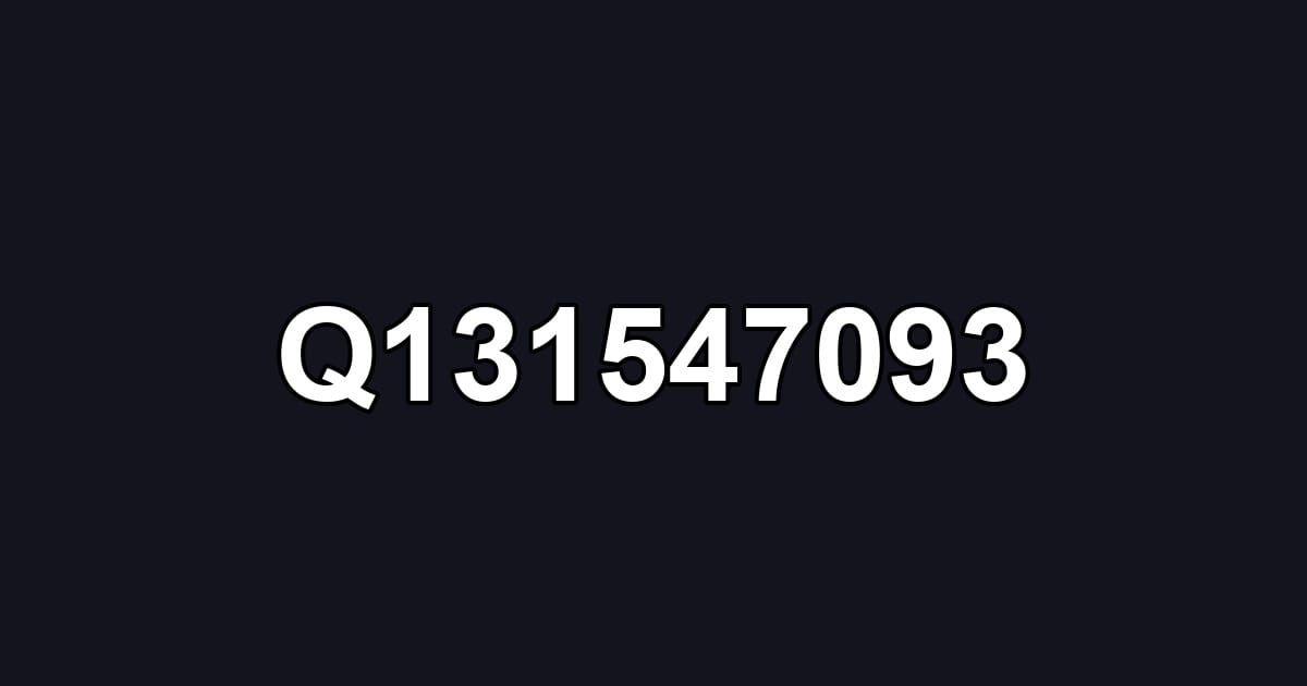 Q131547093