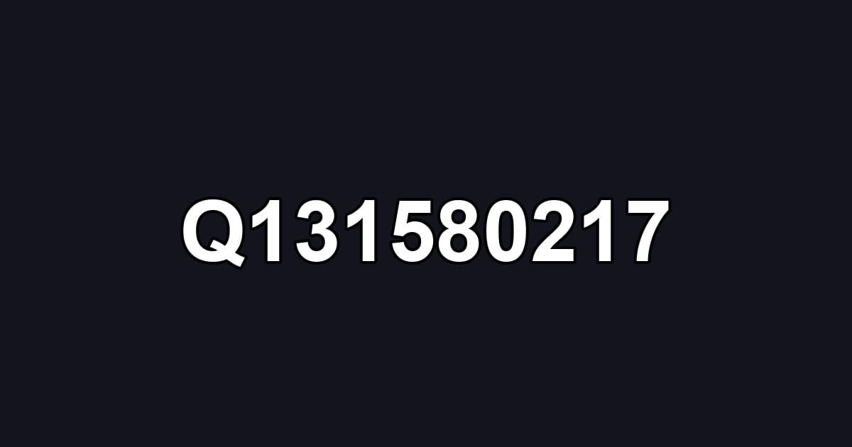Q131580217