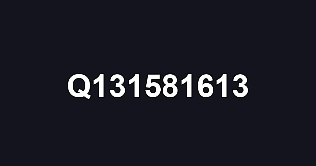 Q131581613