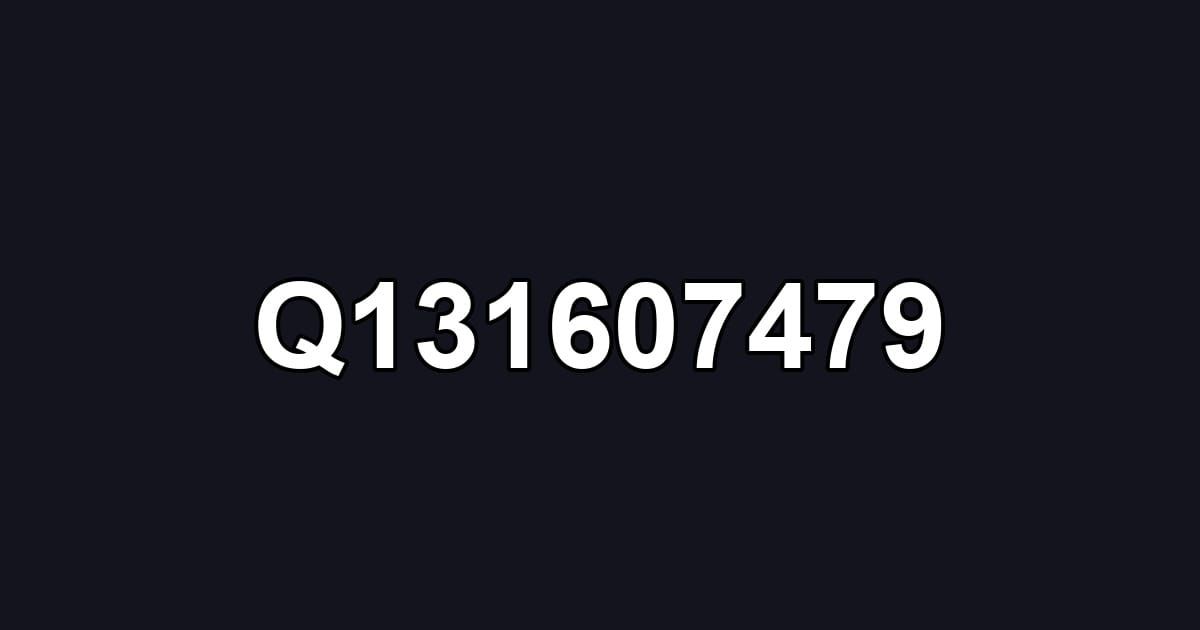 Q131607479