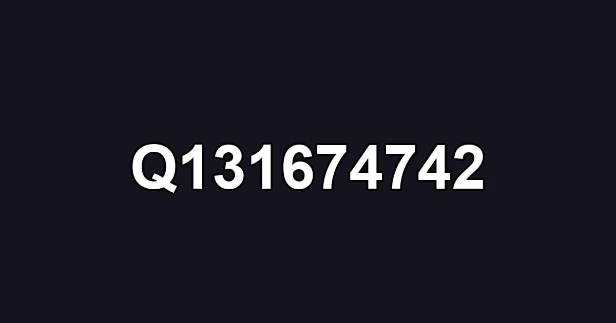 Q131674742