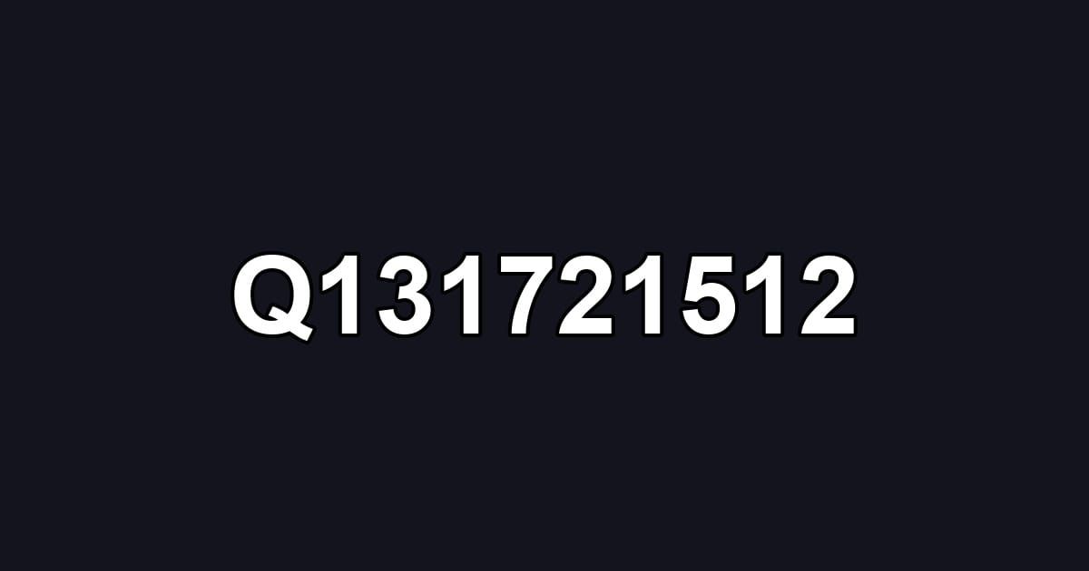 Q131721512