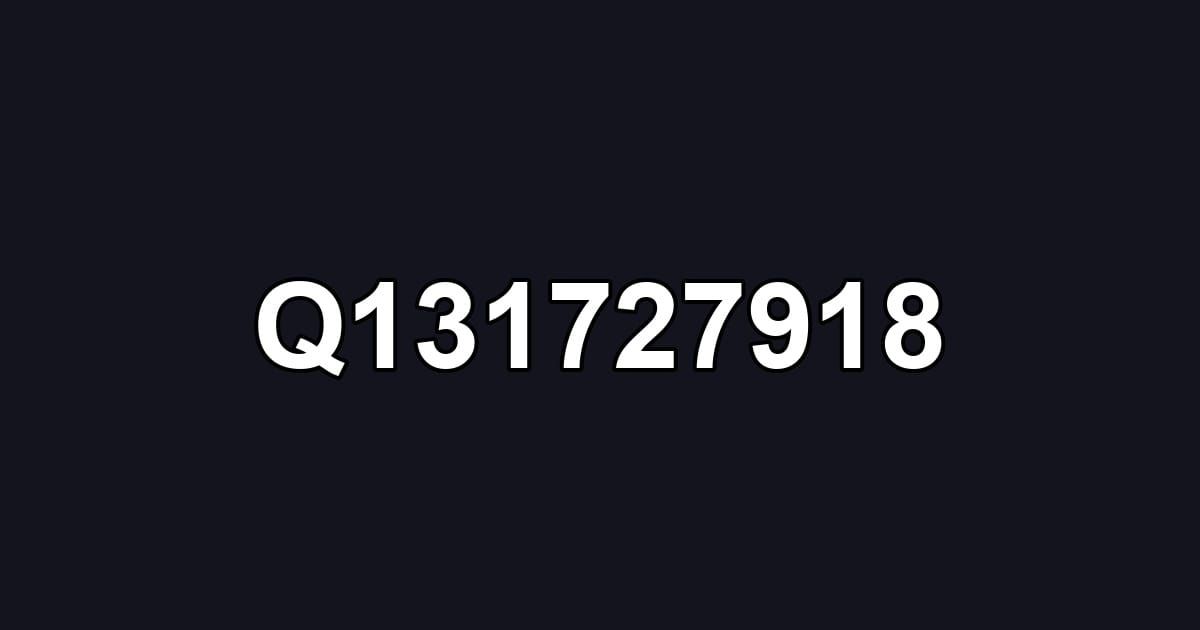 Q131727918