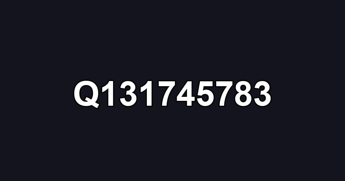 Q131745783