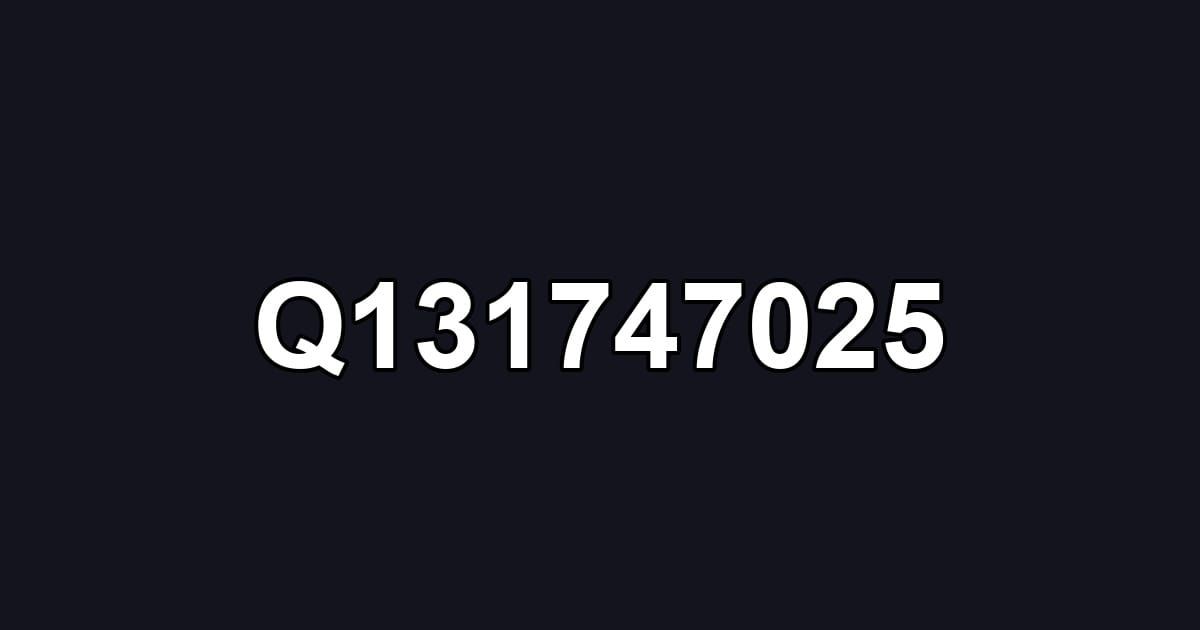 Q131747025