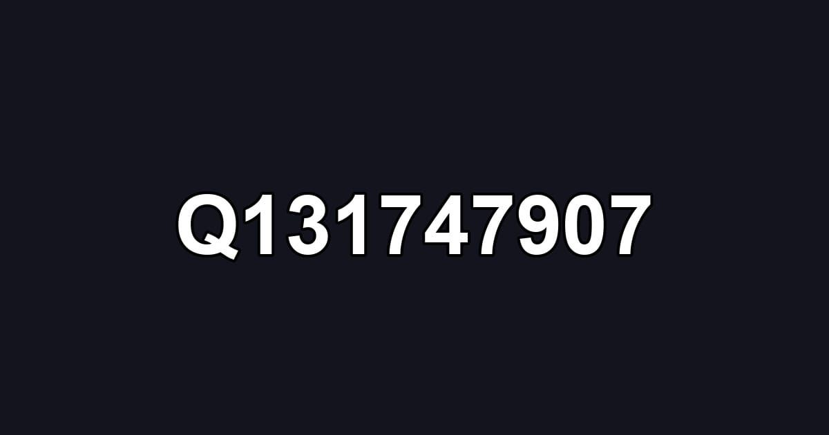 Q131747907