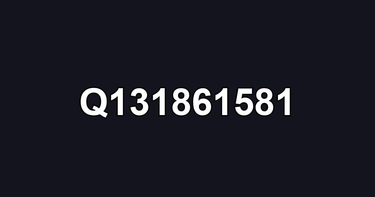Q131861581