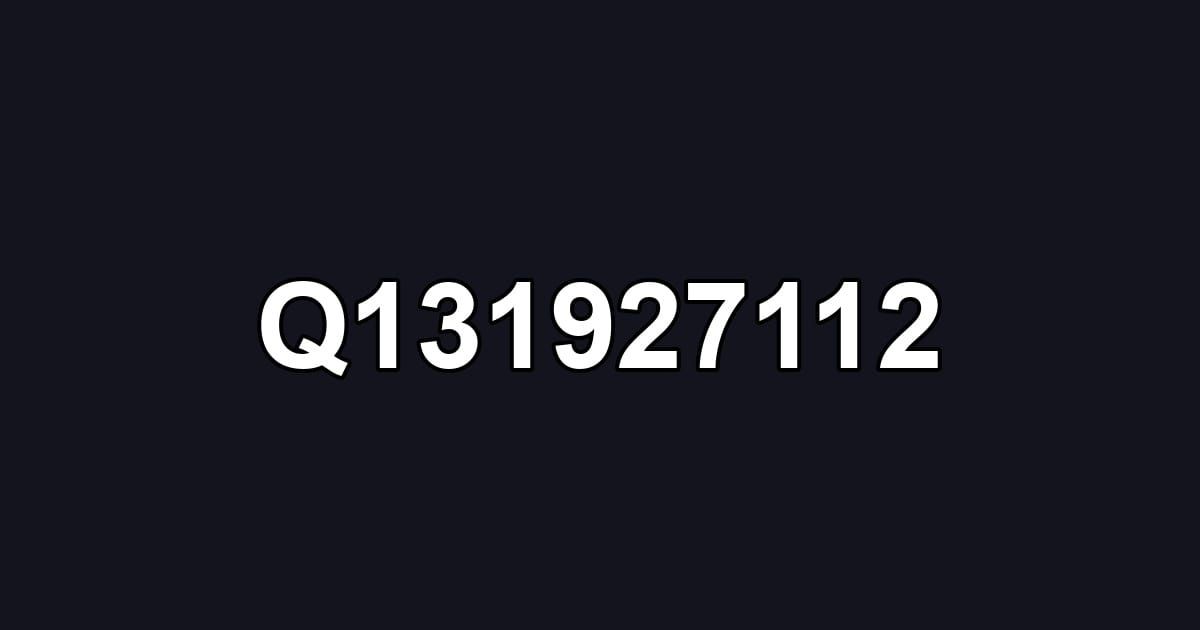 Q131927112