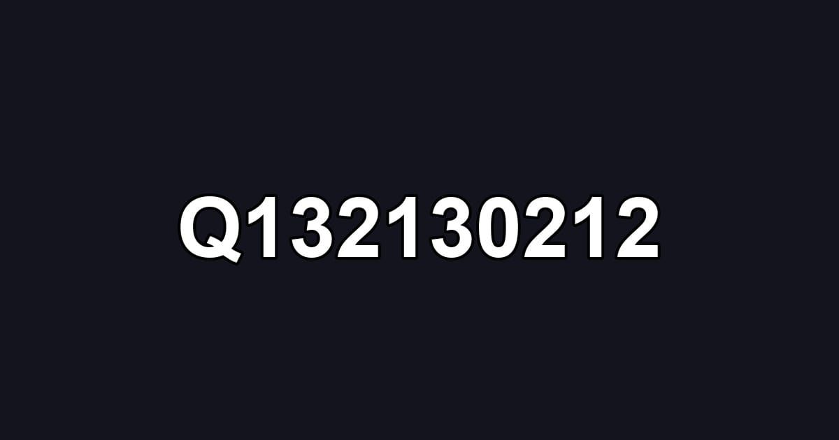 Q132130212