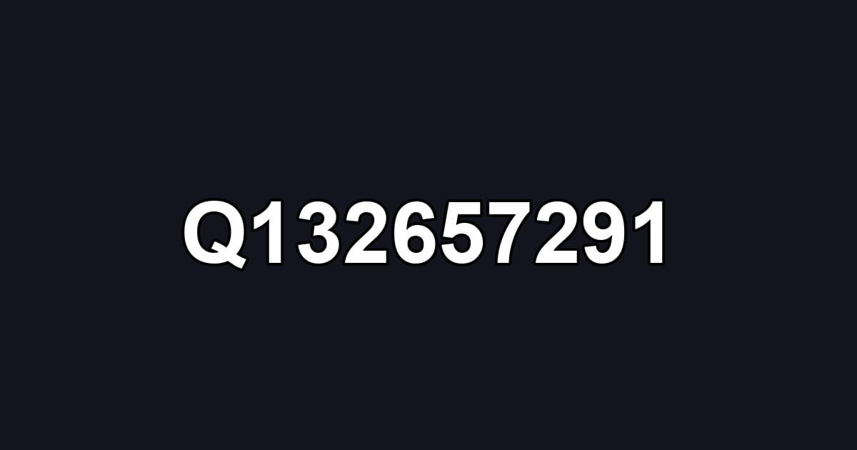 Q132657291