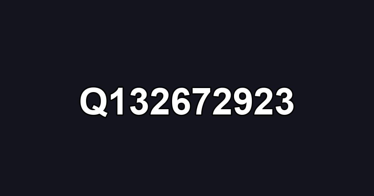 Q132672923