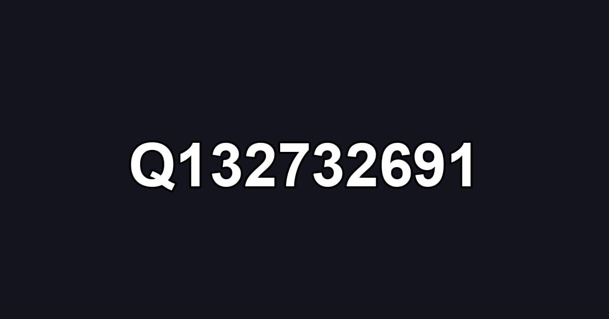 Q132732691