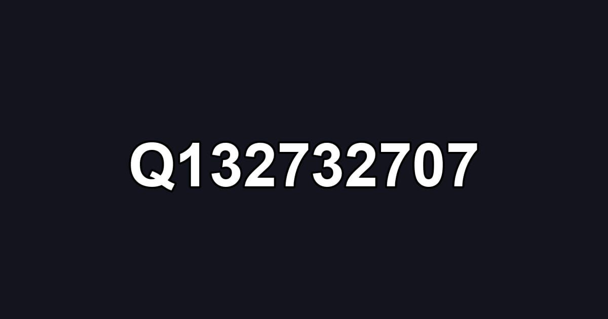 Q132732707