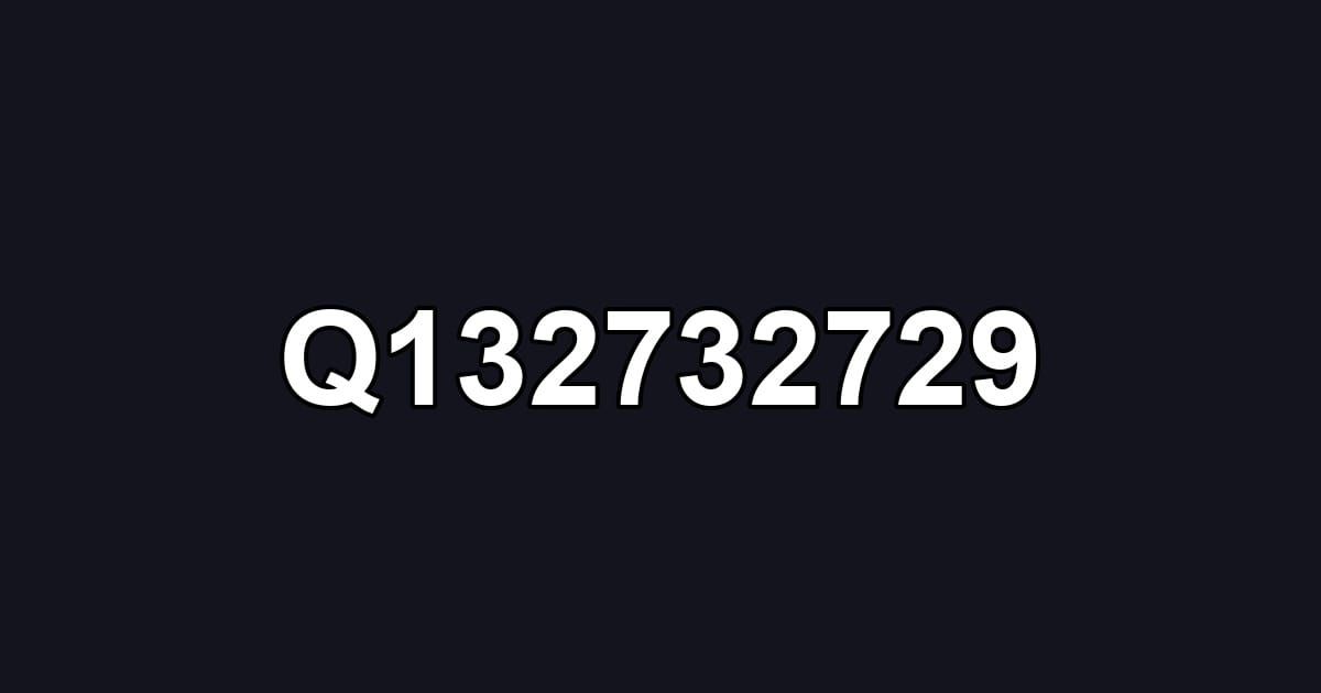 Q132732729