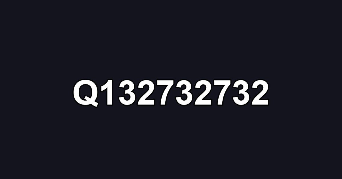 Q132732732
