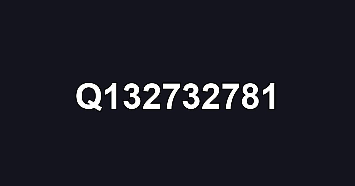 Q132732781
