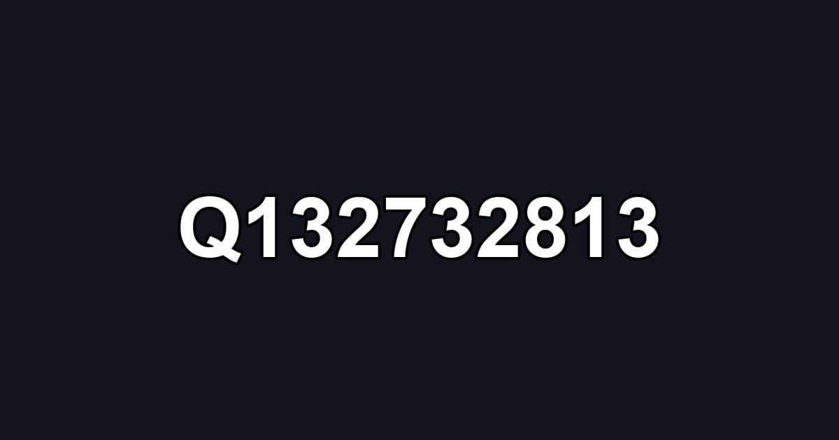 Q132732813