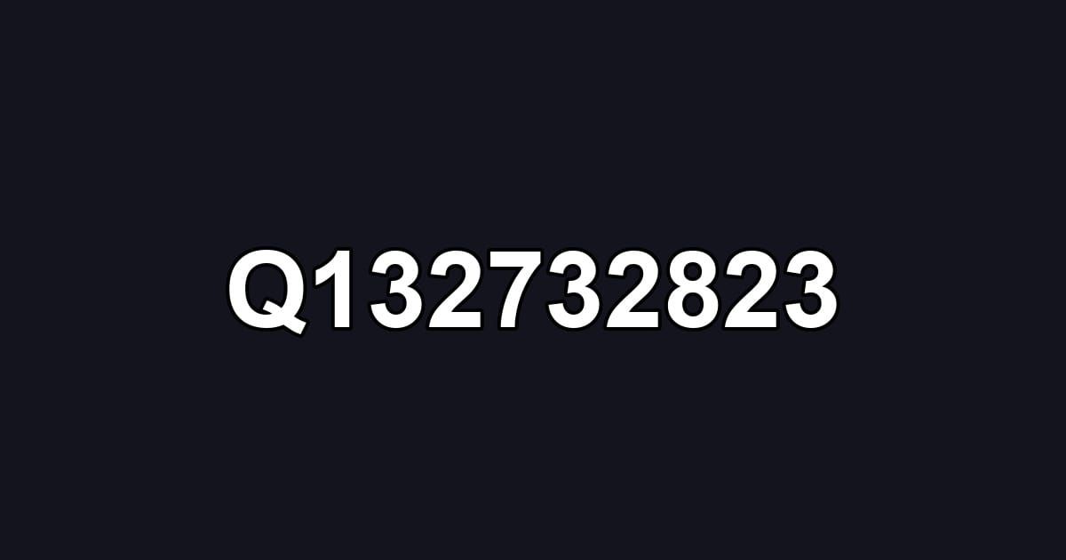 Q132732823