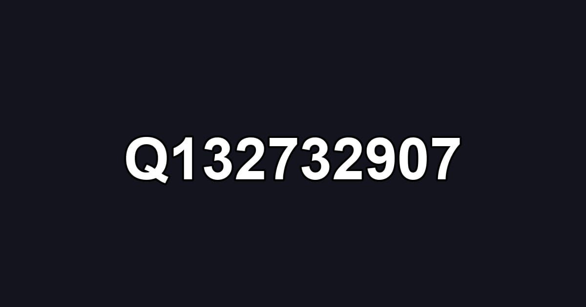 Q132732907
