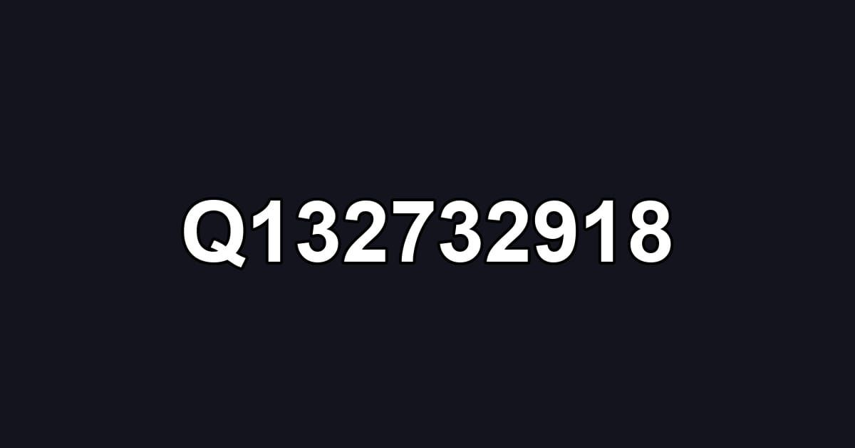 Q132732918