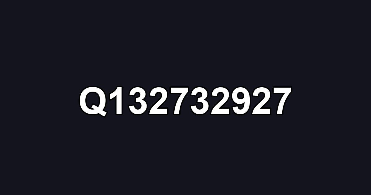 Q132732927