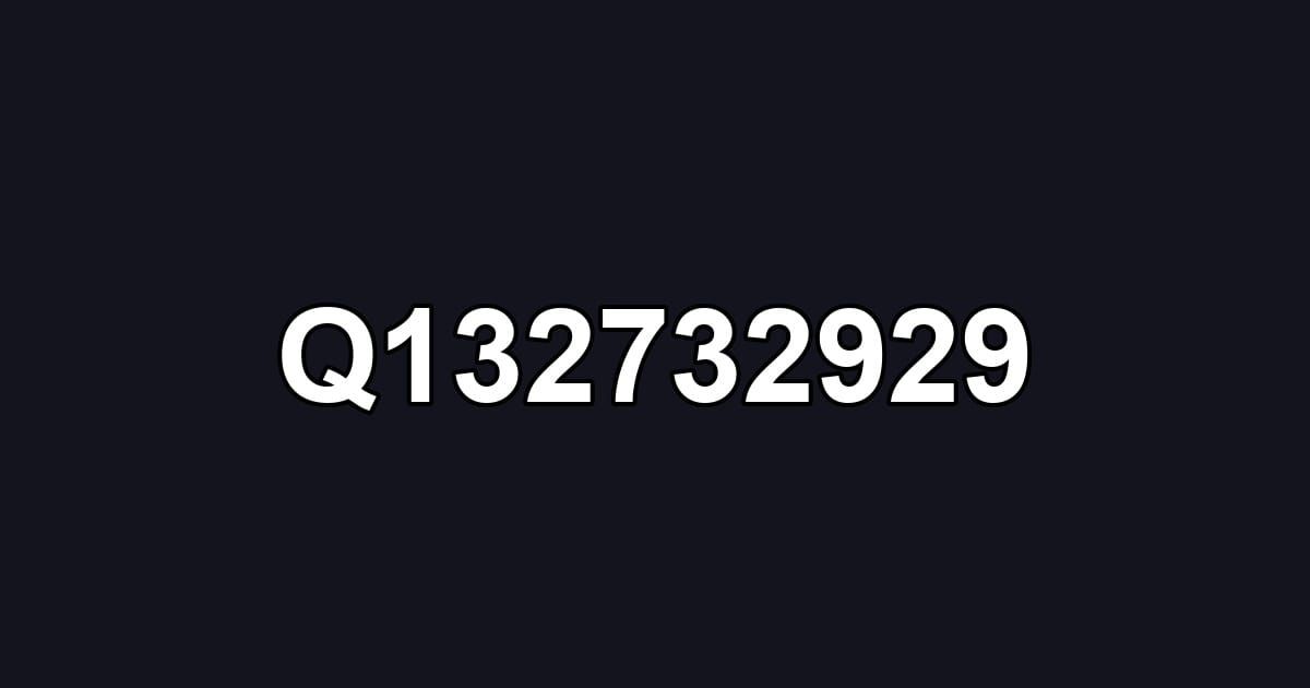 Q132732929