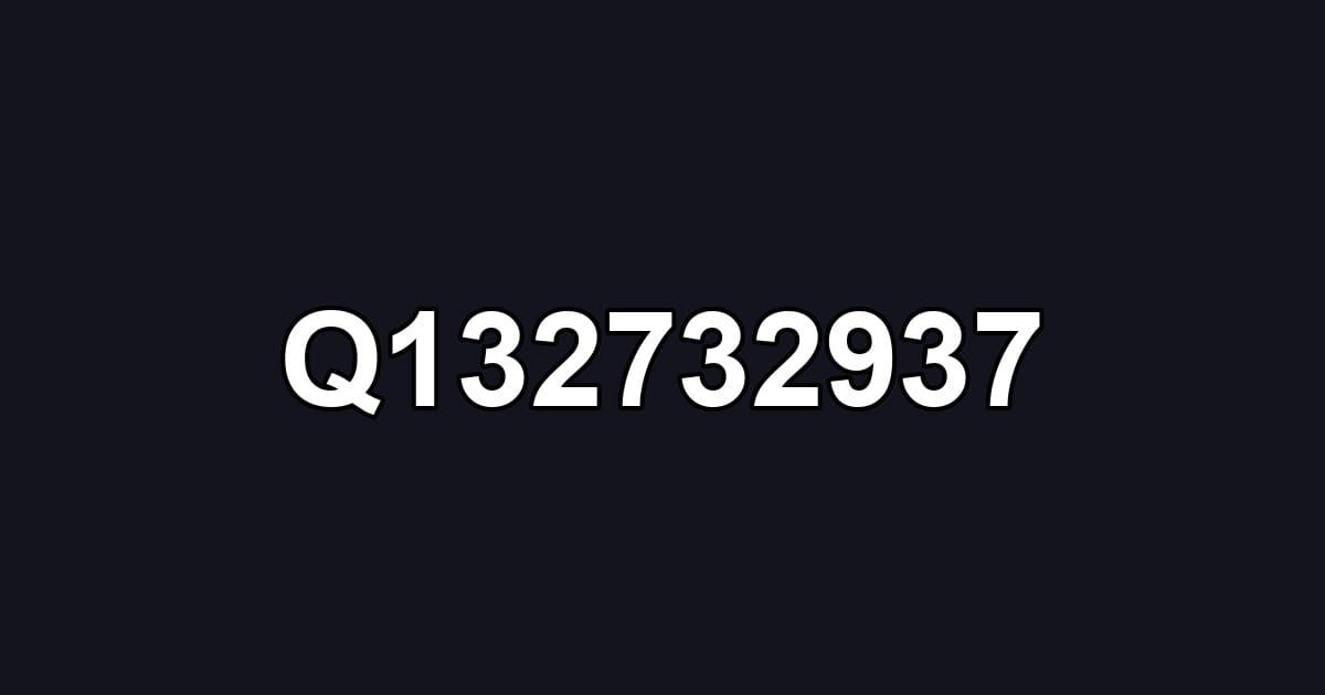 Q132732937