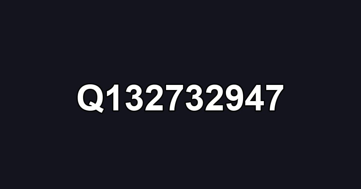 Q132732947