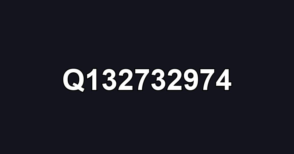 Q132732974