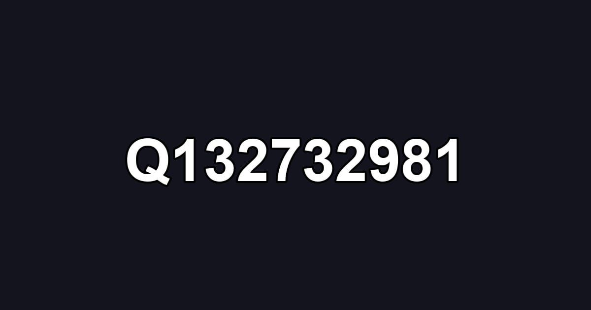 Q132732981