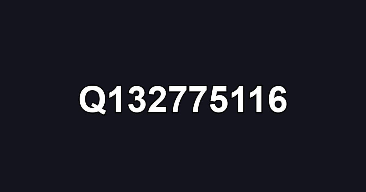 Q132775116