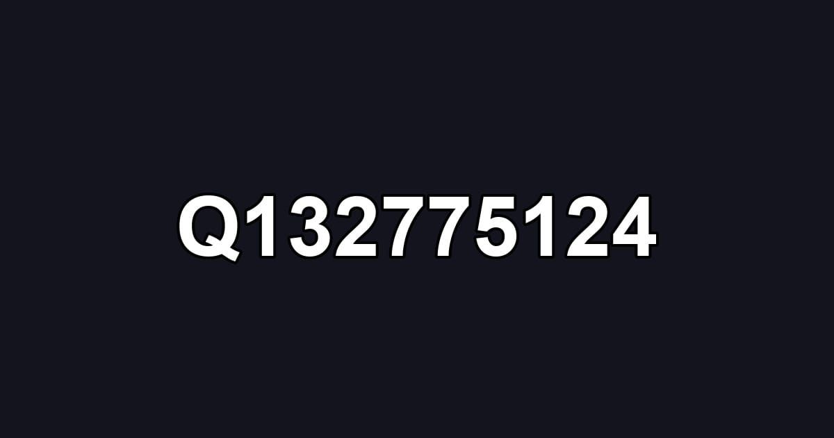 Q132775124