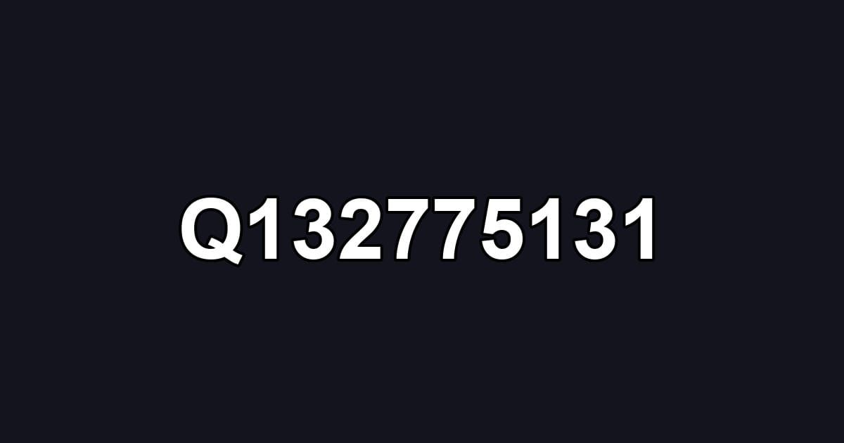 Q132775131