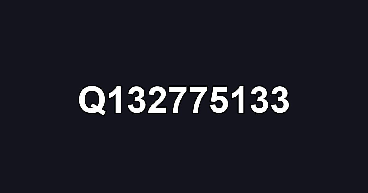 Q132775133