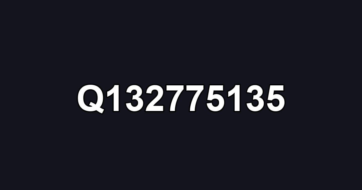 Q132775135